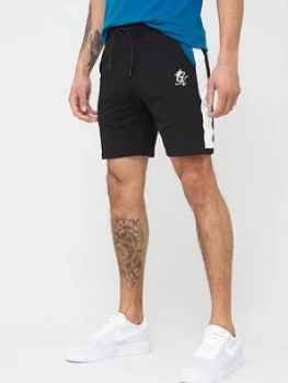 Gym King Core Plus Jersey Shorts - Black/Blue/White, Black/Blue/White Size M Men