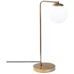 Cristal Model 12 Deco Globe Table Lamp Golden