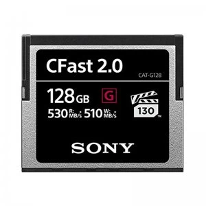Sony 128GB G Series CFast 2.0 Card 530MBs