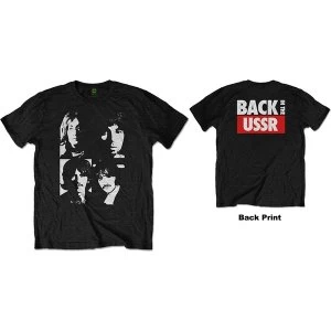 The Beatles - Back in the USSR Mens X-Large T-Shirt - Black