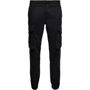 Only and Sons Cargo Trousers - Black