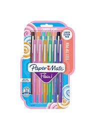 Papermate Flair Candy Pop Medium Felt Tip Pens Assorted Colours Pack