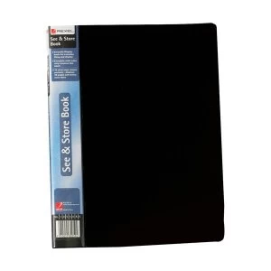 Rexel See and Store A4 Display Book Black - 1 x Pack of 20 Pockets