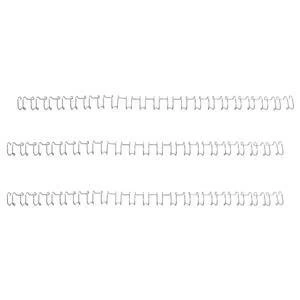 Original GBC Binding Wire Elements 21 Loop 130 Sheets 14mm Silver for A4 1 x Pack of 100 Binding Wires