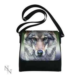 Portrait of a Wolf Crossbody Bag