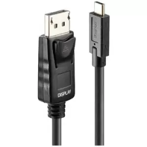 LINDY Cable USB-C plug, DisplayPort plug 5m Black 43305 USB-C screen cable