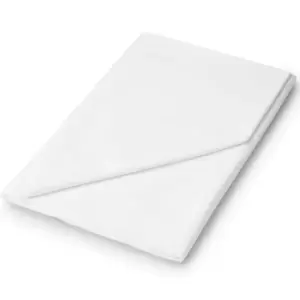 Helena Springfield Plain Dye, 50/50 Percale, Single Flat Sheet, White
