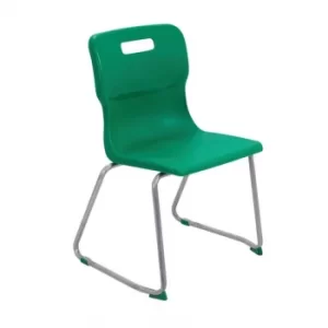 TC Office Titan Skid Base Chair Size 5, Green