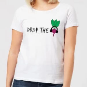 Drop the Beet Womens T-Shirt - White - 3XL