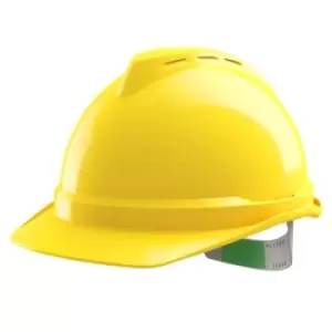 MSA Safety V-Gard 500 Yellow Safety Helmet
