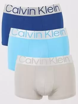 Calvin Klein 3pk Low Rise Trunks, Multi, Size XL, Men