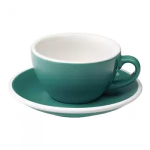 Cappuccino cup with a saucer Loveramics Egg Teal, 200ml