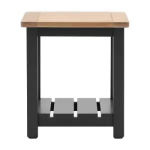 Gallery Interiors Sandon Side Table in Meteor