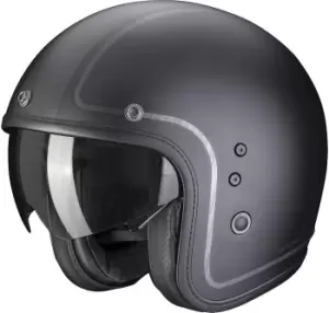 Scorpion Belfast Evo Retrol Jet Helmet, black-grey, Size S, black-grey, Size S