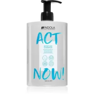 Indola Act Now! Moisture Moisturizing Shampoo for Hair 1000 ml