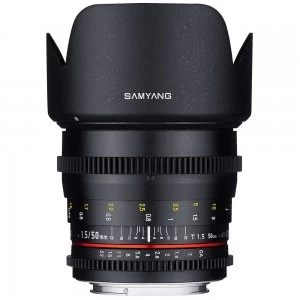 Samyang 50mm T1.5 VDSLR for Canon Lens Canon EF