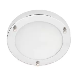 Chrome Flush LED Bathroom Ceiling Light