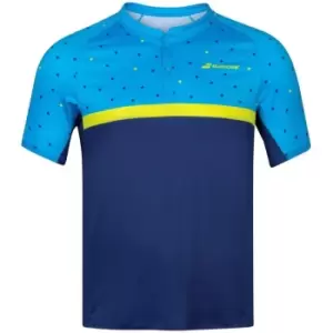 Babolat Compete Crew Neck Polo Shirt - Blue