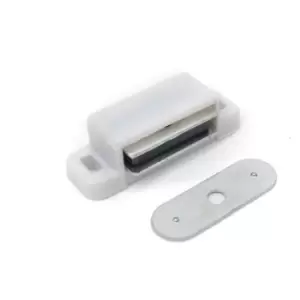 Magnetic Catches Cabinet Cupboard Catch 3-4Kg Pull - Colour White - Pack of 4