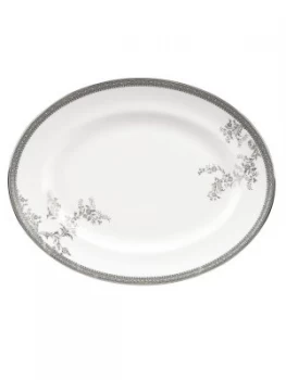 Wedgwood Vera Wang Lace Platinum Small Oval Dish