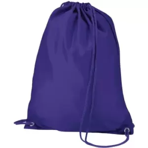 Quadra Gymsac Shoulder Carry Bag - 7 Litres (One Size) (Purple)