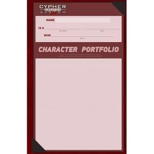 Cypher System Character Portfolio Pack (5 Portfolios)
