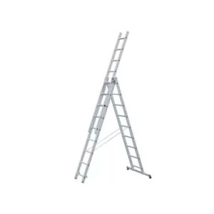 Zarges Light Trade Combination Ladder 3-Part 3 x 9 Rungs