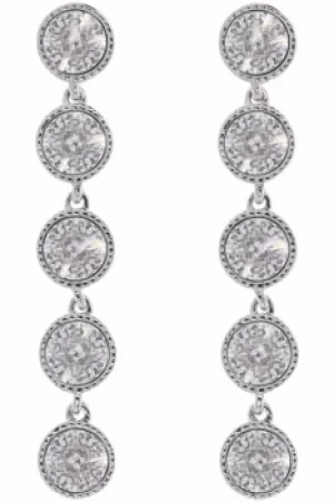 Ted Baker Ladies Silver Plated Rizza Rivoli Crystal Long Earring TBJ1161-01-02
