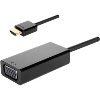 Renkforce RF-4153800 HDMI / VGA Adapter [1x HDMI plug - 1x VGA socket] Black 0.05 m