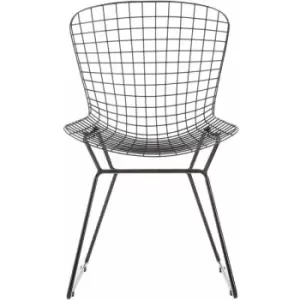 District Black Metal Wire Chair - Premier Housewares