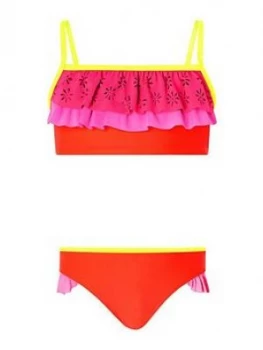 Accessorize Girls Colourblock Layered Bikini - Multi