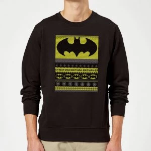 DC Comics Batman Christmas Sweater in Black - S - Black