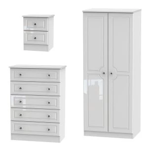 Robert Dyas Berryfield Wardrobe - Chest of Drawers and Bedside Cabinet Set