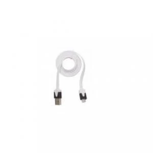 Urban Factory Cable Flat USB to Micro USB - White 1m