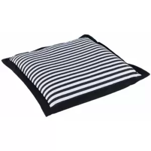 Black and White Striped Seat Pad - Homescapes