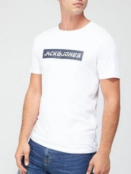 Jack & Jones Box Logo T-Shirt - White