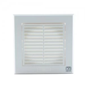Greenbrook 4" 100mm Fixed Grill Vent - White