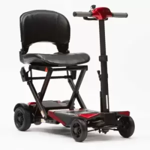 NRS Healthcare Drive Folding Manual Scooter Red