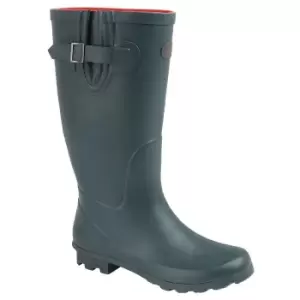 Stormwells Womens/Ladies Plain Wellington Boots (7 UK) (Green/Red)