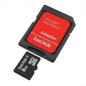 SanDisk SDSDQM-008G-B35A memory card 8GB MicroSDHC