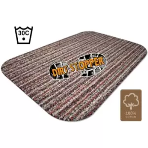 Dirt Stopper Barrier Doormat 75x100cm - Multicoloured Stripe - Multicoloured
