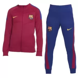 2021-2022 Barcelona Academy Tracksuit (Noble Red) - Kids