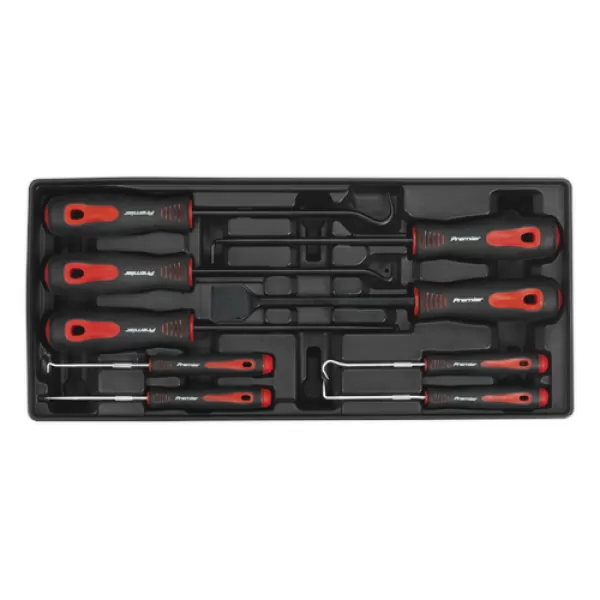 Sealey TBT23 Tool Tray with Scraper & Hook Set 9pc