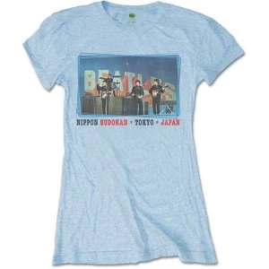 The Beatles - Nippon Budokan Womens Medium T-Shirt - Blue