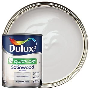 Dulux Quick Dry Polished Pebble Satinwood Mid Sheen Paint 750ml
