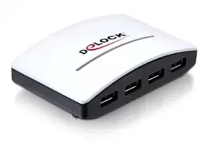 DeLOCK USB 3.0 External HUB 4 Port 5000 Mbps Black, White