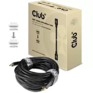 club3D HDMI Cable HDMI-A plug, HDMI-A plug 15m Black CAC-2314 Flame-retardant HDMI cable