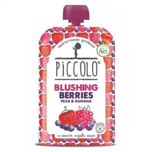 Piccolo Organic Blushing Berries, Pear Banana 100g 4m+