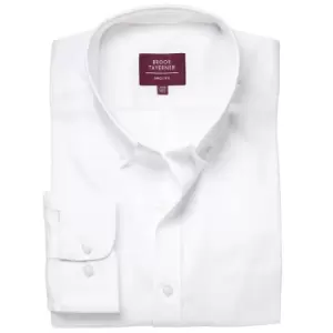 Brook Taverner Mens Whistler Long-Sleeved Formal Shirt (18in) (White)