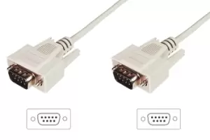 Digitus Datatransfer connection cable, D-Sub9/M - D-Sub9/M